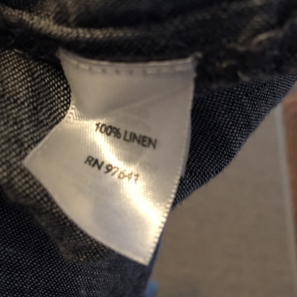 S O L D ! J Jill Gray 100% Linen Shirt M - Picture 6 of 6